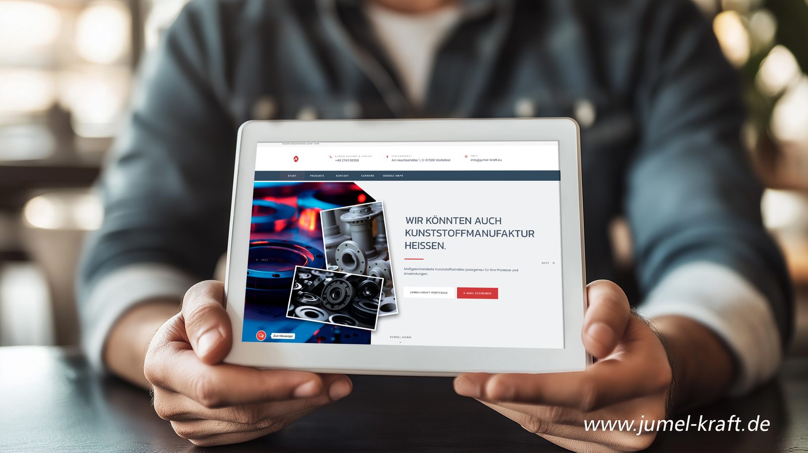 Webdesign-Referenz: Jumel + Kraft &ndash; Kunststoffmanufaktur